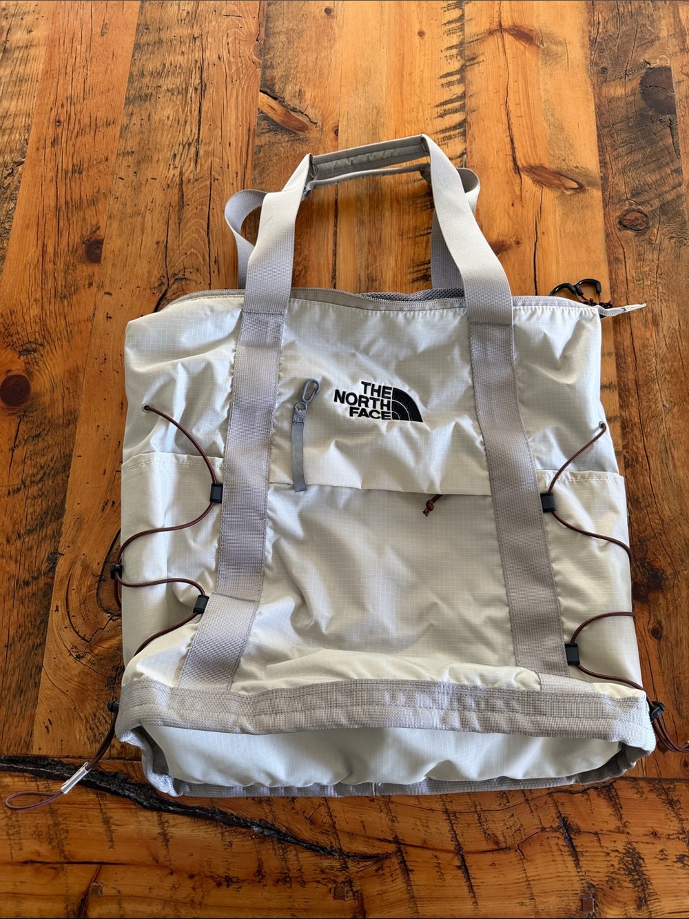The North Face Light Gray/Gray Convertible Tote Pack